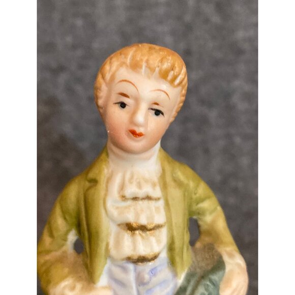 VTG ACK Porcelain Victorian Dressed Boy Man 4.5 Inches Figurine - Picture 2 of 8
